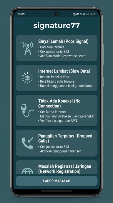 Tampilan link alternatif signature77